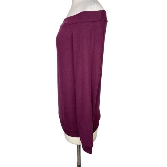 Copper Key Plum Long Sleeve Brushed Knit Top, Small - Picture 5 of 12